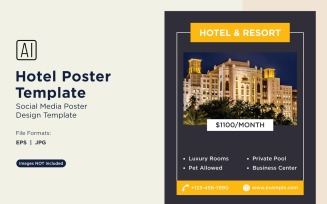 Hotel Marketing Poster Design Template 28