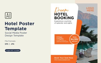 Hotel Marketing Poster Design Template 32