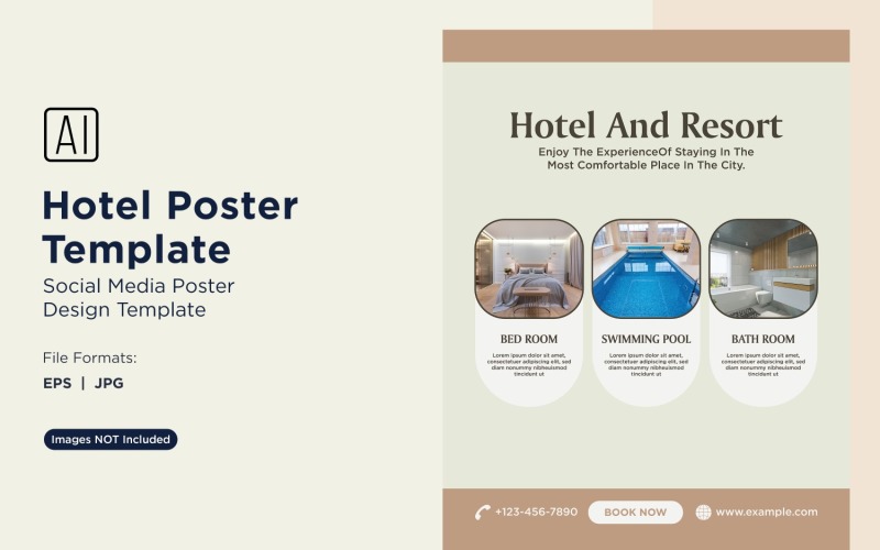 Hotel Marketing Poster Design Template 39 Social Media
