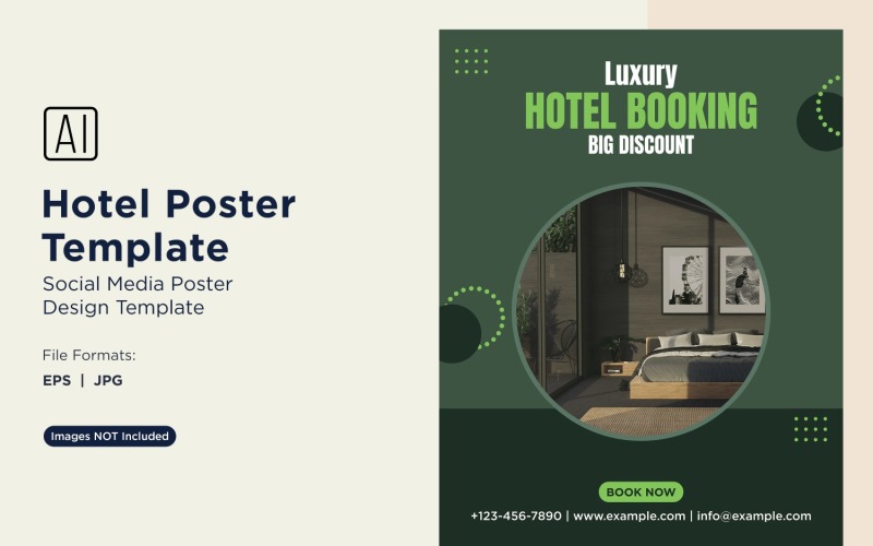 Hotel Marketing Poster Design Template 42 Social Media