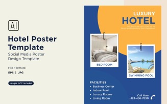 Hotel Marketing Poster Design Template 68