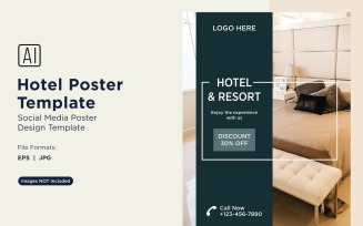 Hotel Marketing Poster Design Template 83