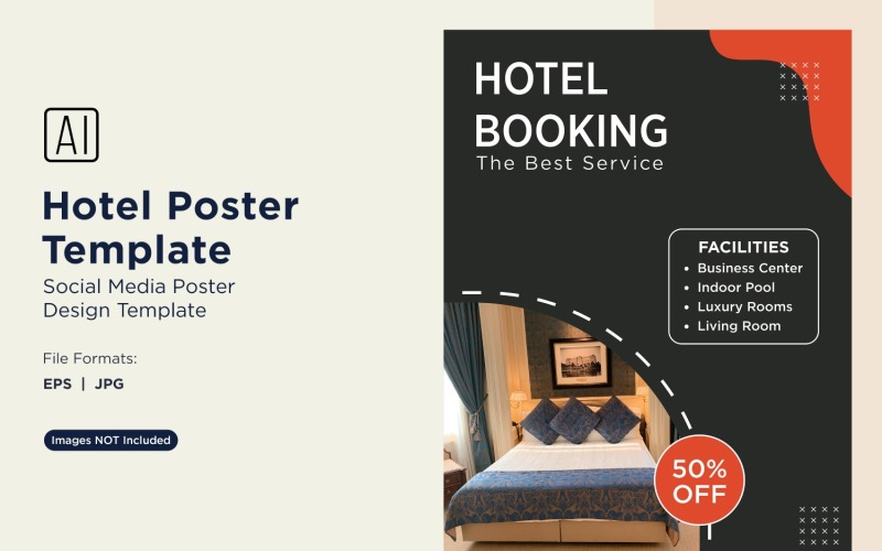 Hotel Marketing Poster Design Template 90 Social Media