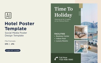 Hotel Marketing Poster Design Template 99