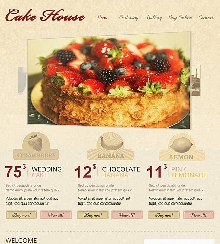 Bakery Premium Facebook HTML CMS Template Big Screenshot Bakery Facebook HTML CMS Template Facebook Screenshot