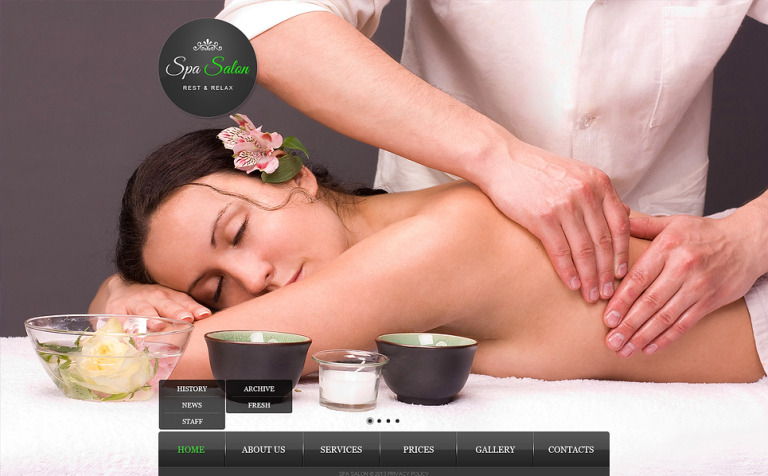 Beauty Salon Bootstrap Website Template Big Screenshot Beauty Salon Website Template New Screenshots BIG