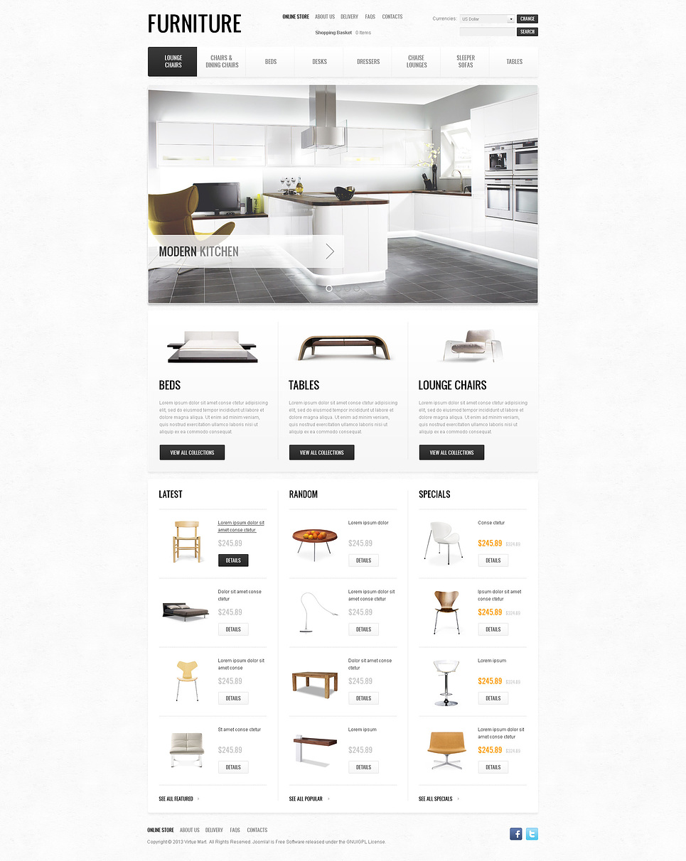 Furniture of the Future VirtueMart Template New Screenshots BIG