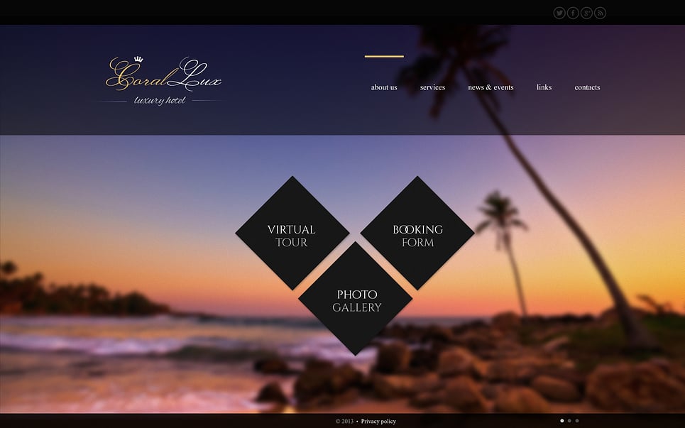 Hotels Website Template New Screenshots BIG