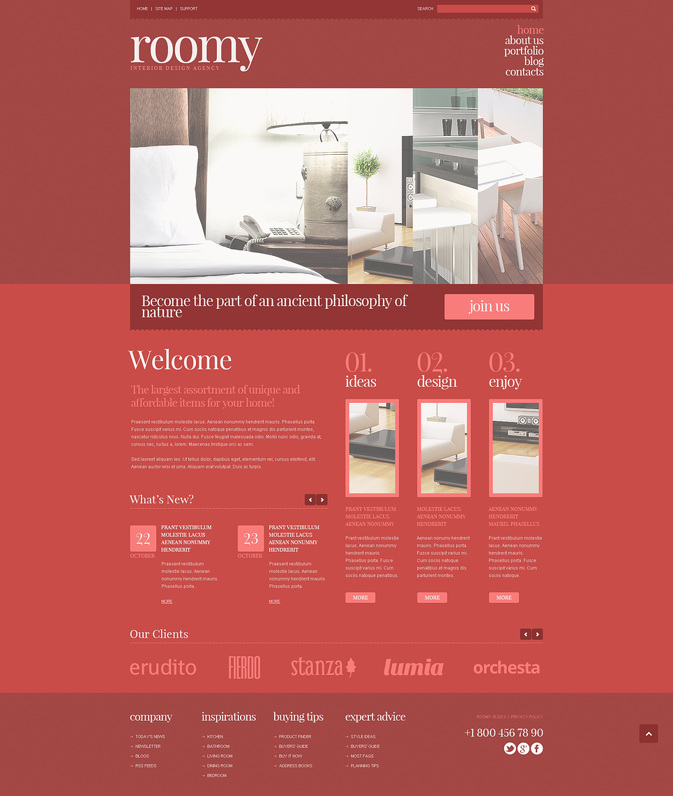 Interior Design Responsive Joomla Template New Screenshots BIG