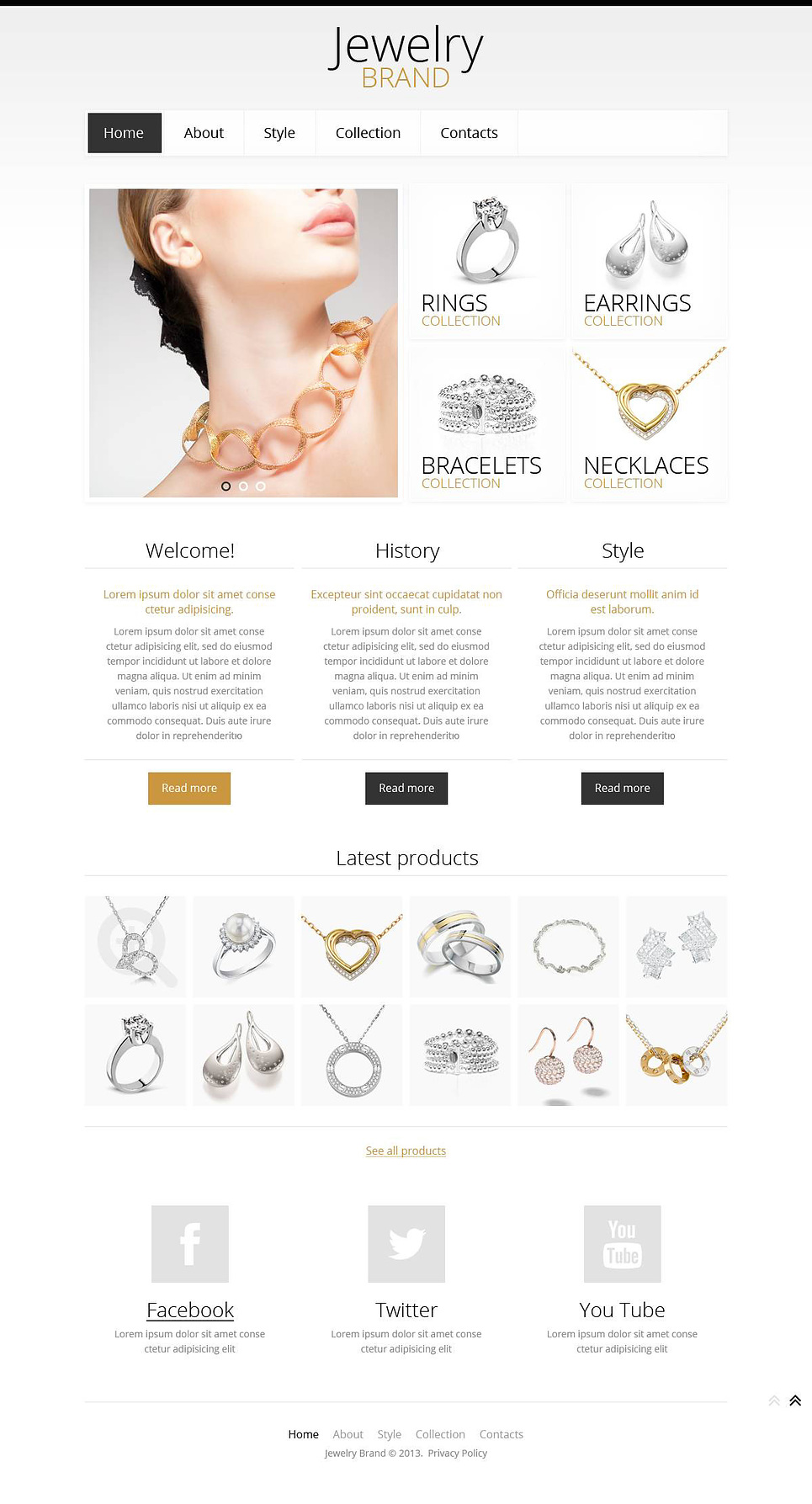 Jewelry Responsive Website Template New Screenshots BIG