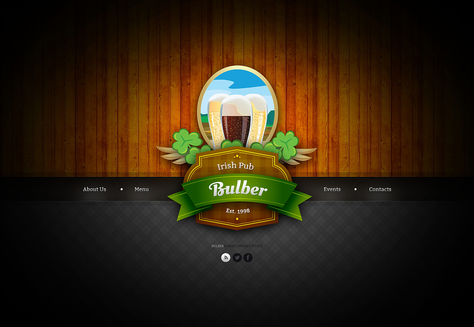 Pub Website Template New Screenshots BIG
