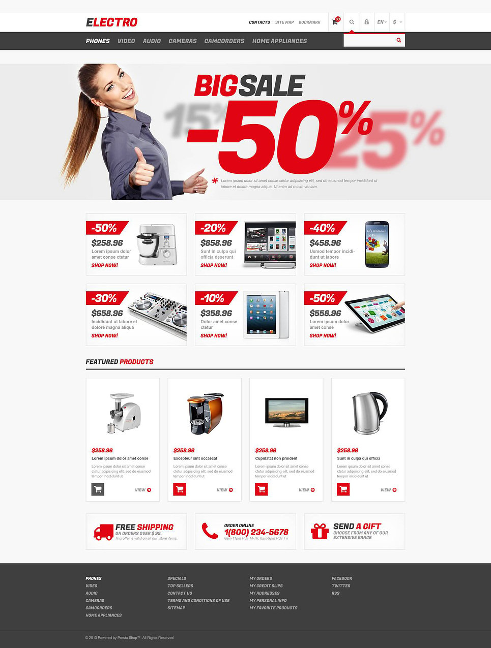 Responsive Electro Store PrestaShop Theme New Screenshots BIG