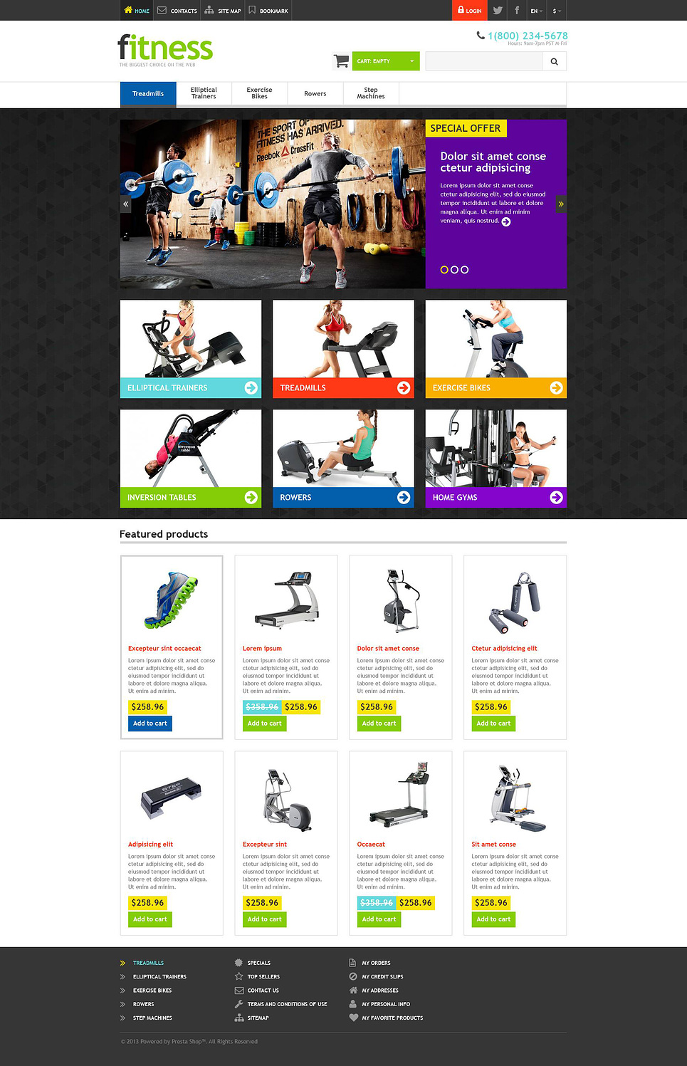 Responsive Fitness Store PrestaShop Theme New Screenshots BIG