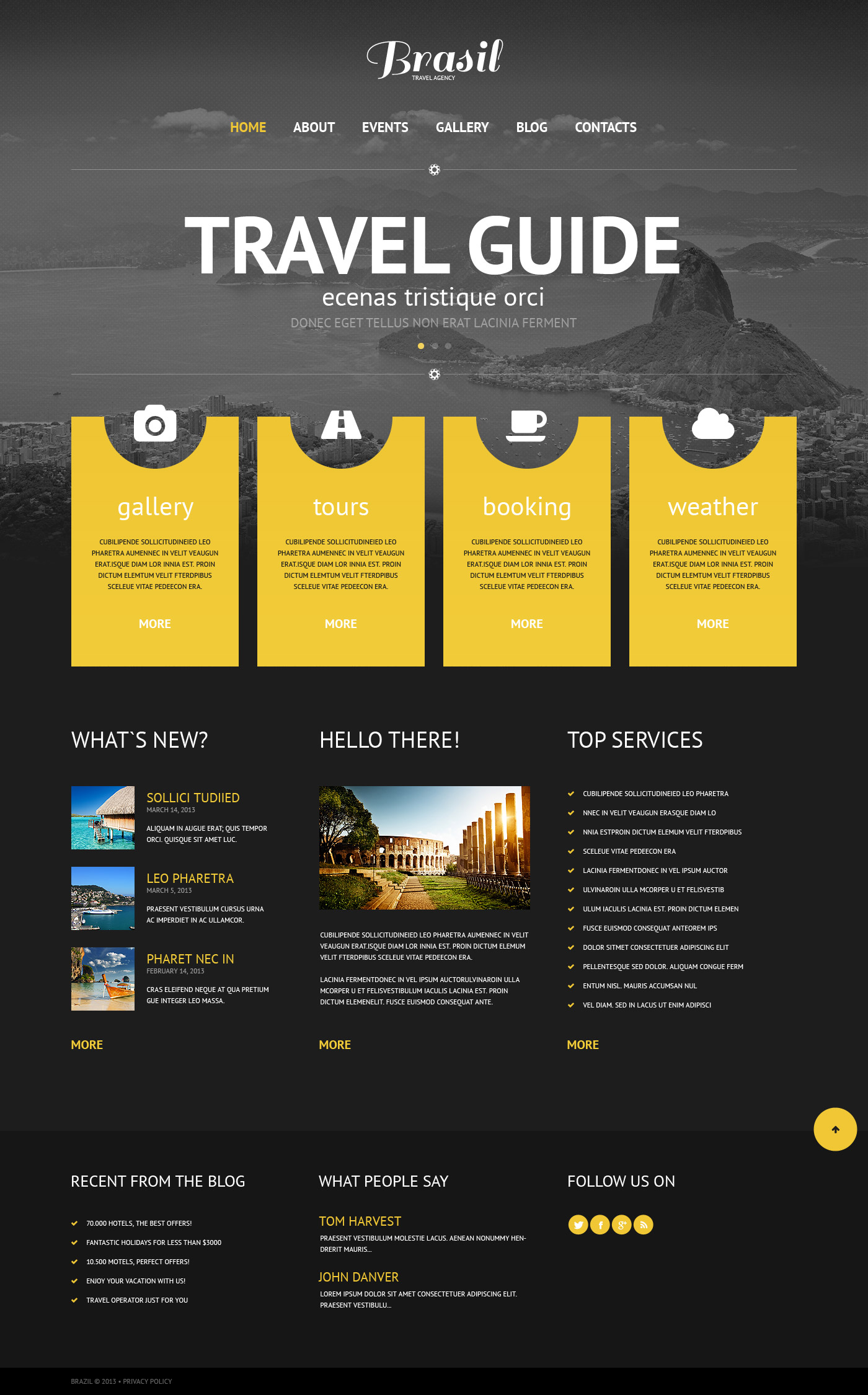 Responsive Original Travel Agency Wordpress #45263 - Ekran resmi