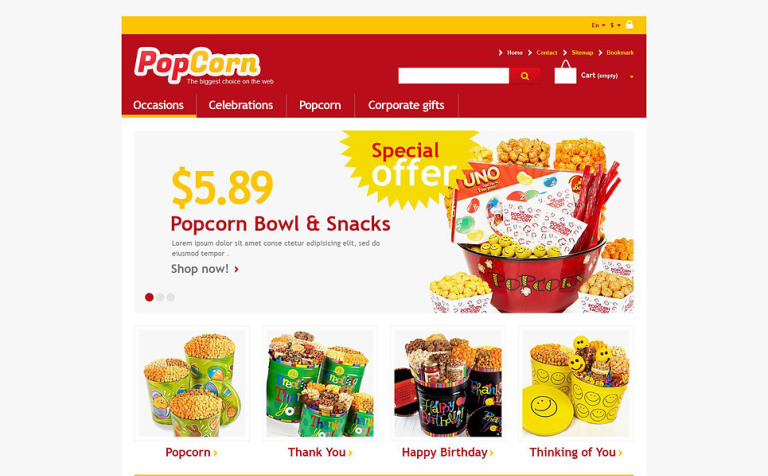 Responsive Pop Corn Store Responsive PrestaShop Theme Big Screenshot Responsive Pop Corn Store PrestaShop Theme New Screenshots BIG