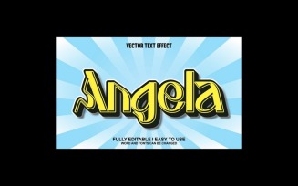 Angela Fully Editable Vector 3D Text Effect