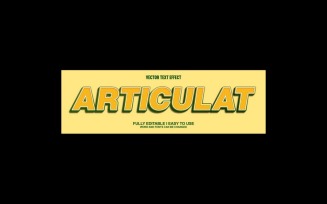 Articulat Fully Editable Vector 3D Text Effect