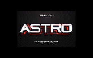 Astro Fully Editable Vector 3D Text Effect