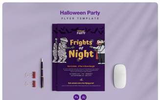 Halloween Kids Costume Party Flyer