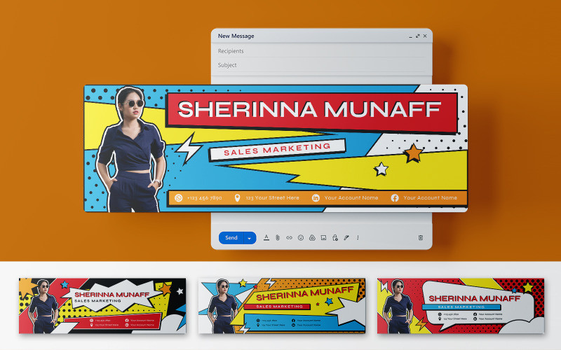 Bundle Pop Email Signature Corporate Identity