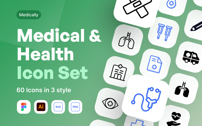 Medical and Health Icon Set