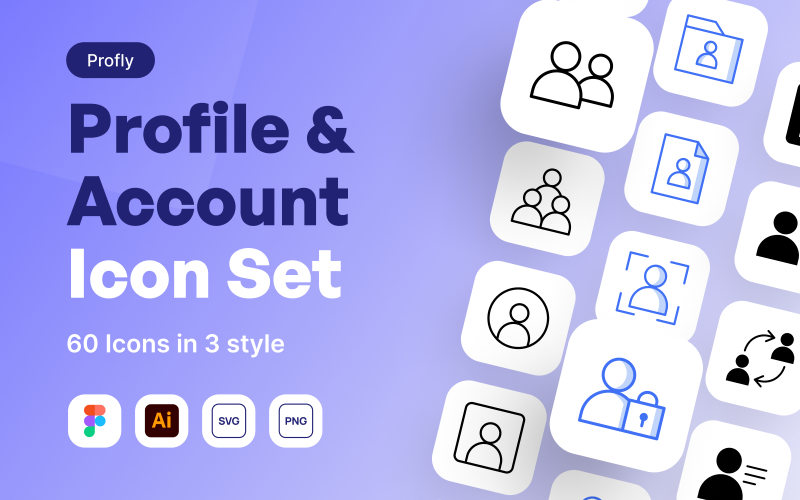Profly - Profile and Account Icon Set