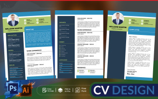 Resume/CV/Cover letter Template Design