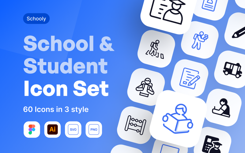 Schooly - School and Student Icon Set