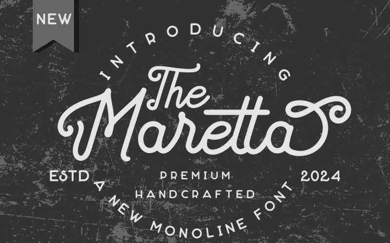 The Maretta a New Monoline Font