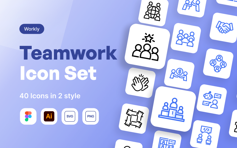Workly - Teamwork Icon Set