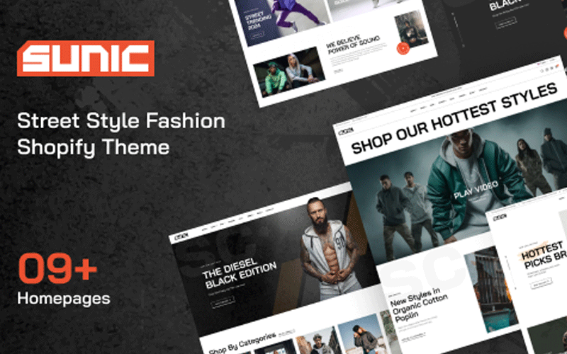 Sunic - Tema de Shopify de moda y estilo callejero