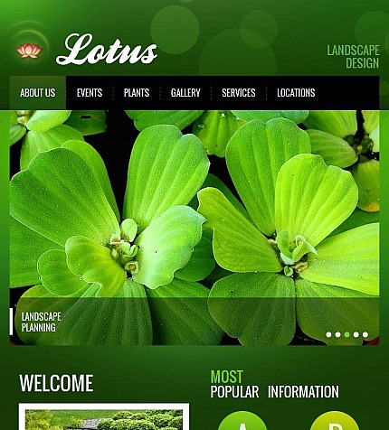 Landscape Design Premium Facebook HTML CMS Theme Big Screenshot Landscape Design Facebook HTML CMS Template Facebook Screenshot