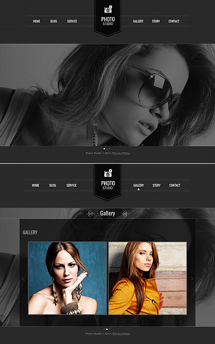 Photo Studio Photo Gallery Template MotoCMS