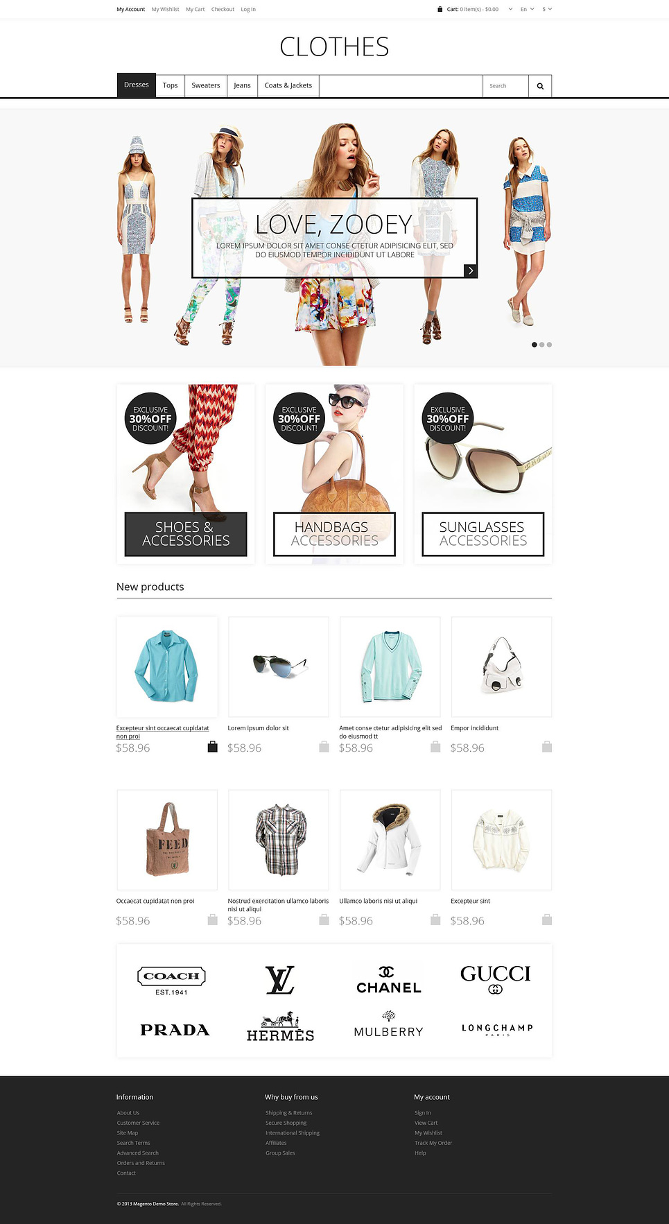 Responsive Clothes Store Magento Theme New Screenshots BIG