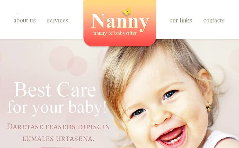 Babysitter Premium Facebook HTML CMS Template Big Screenshot Babysitter Facebook HTML CMS Template New Screenshots BIG