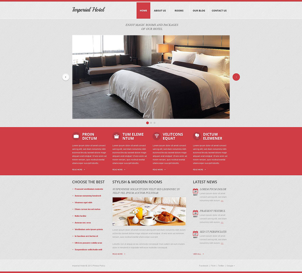 Imperial Hotel Drupal Template New Screenshots BIG