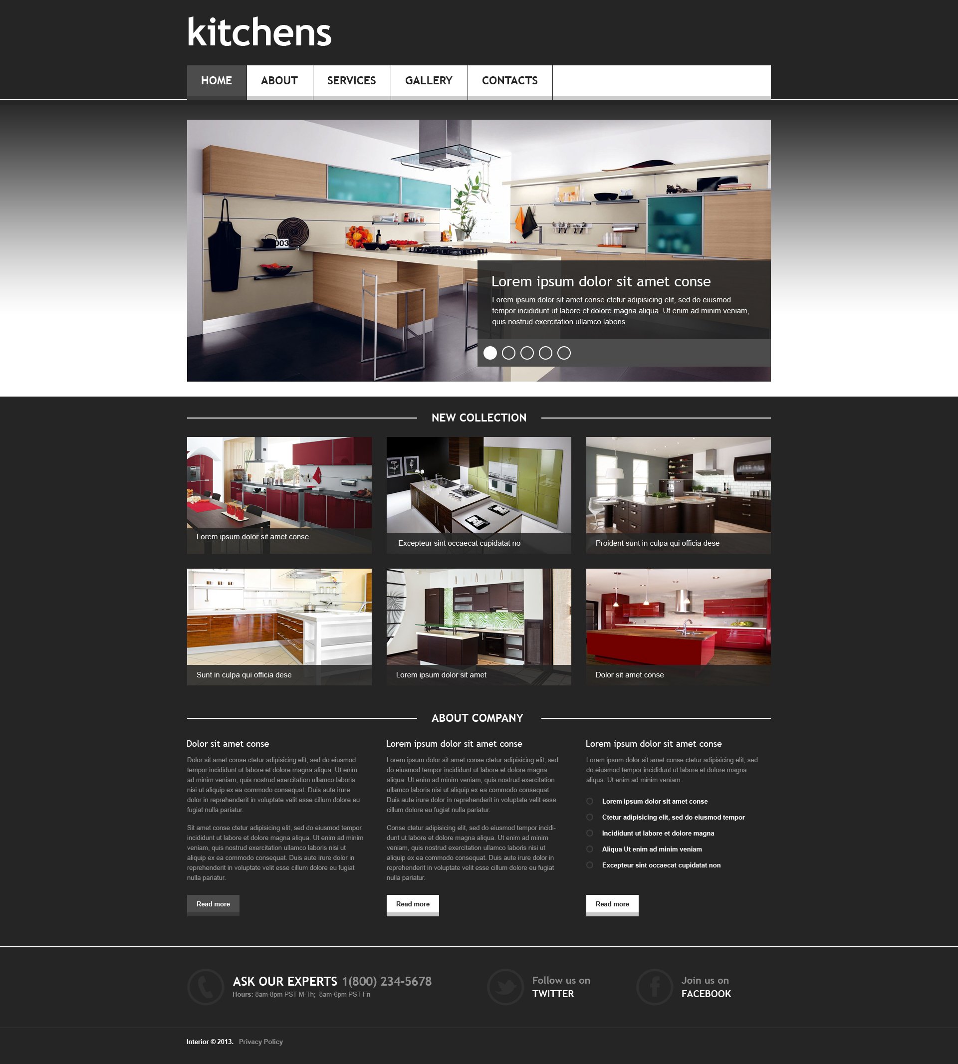 Interior Design Responsive Website Template