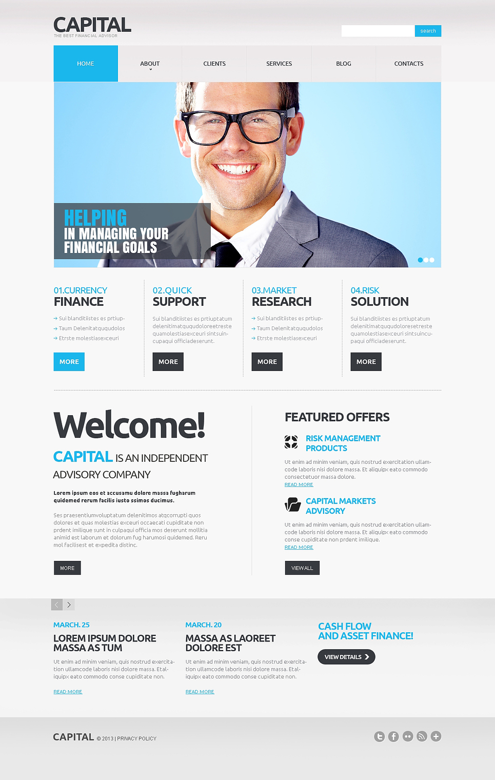 Investment Company Responsive Joomla Template 45498