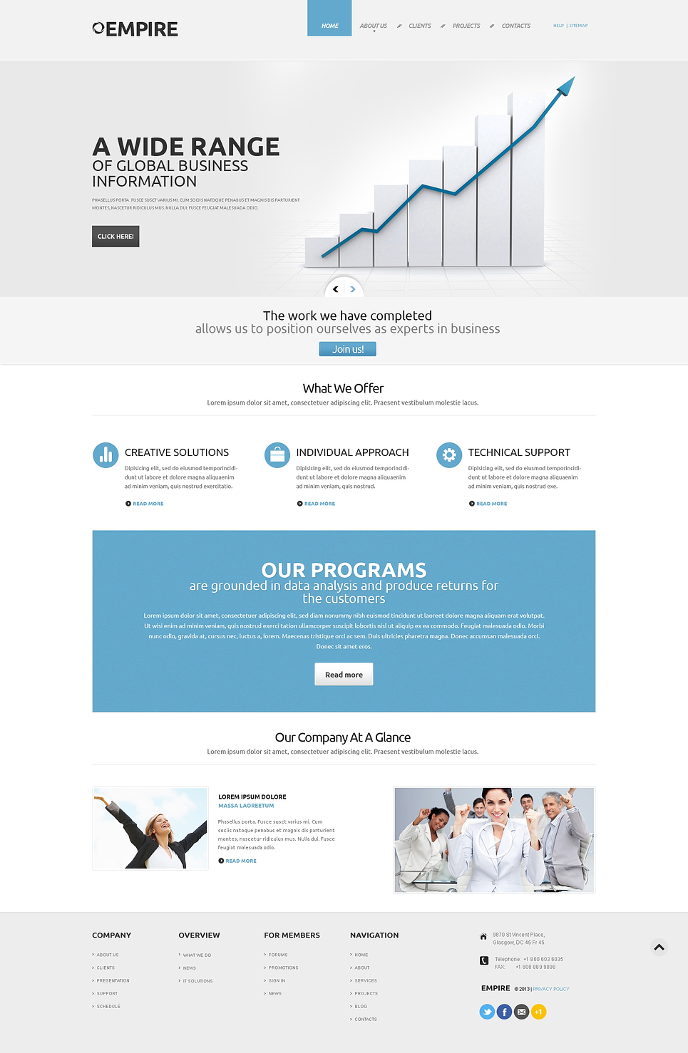 Investment Company Responsive Website Template New Screenshots BIG