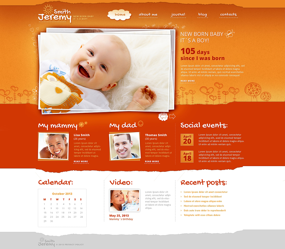 Newborn Responsive Website Template New Screenshots BIG