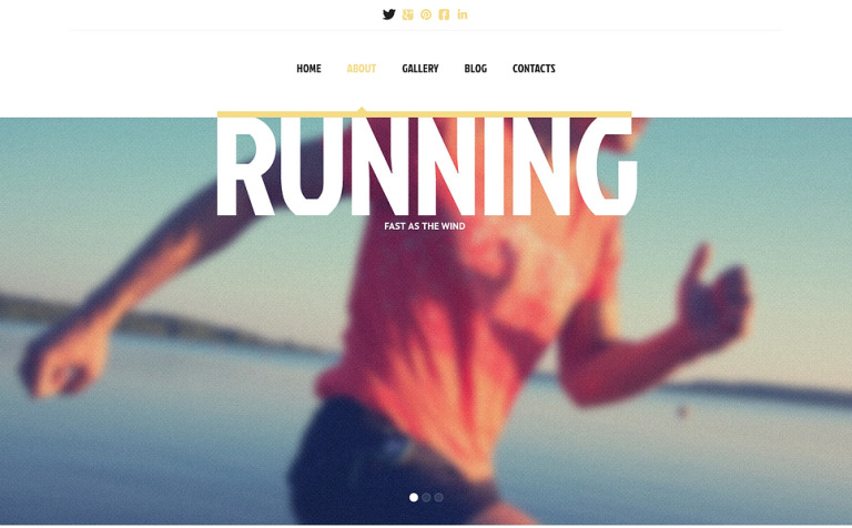 Running Responsive Website Theme Big Screenshot Running Responsive Website Template New Screenshots BIG