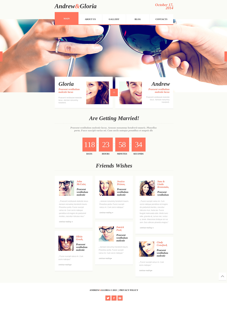 Wedding Album Responsive Website Template New Screenshots BIG