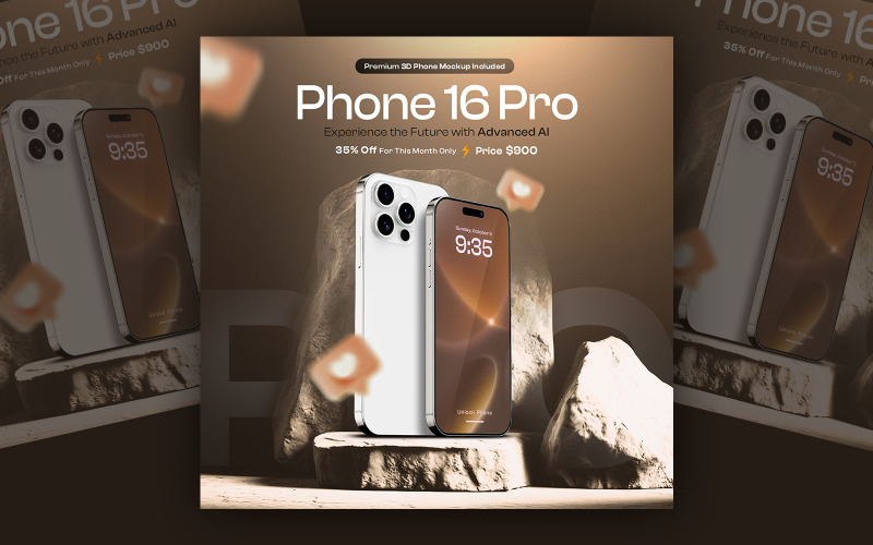 Smartphone Discount Social Media Template