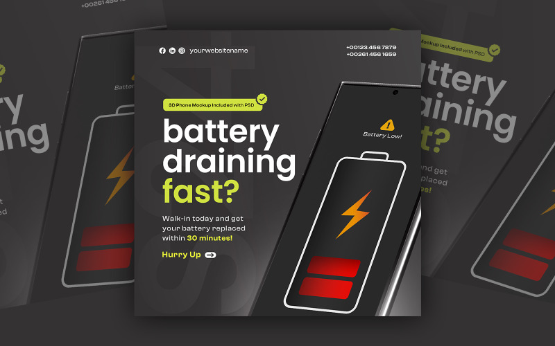 Smartphone Discount Social Media Template