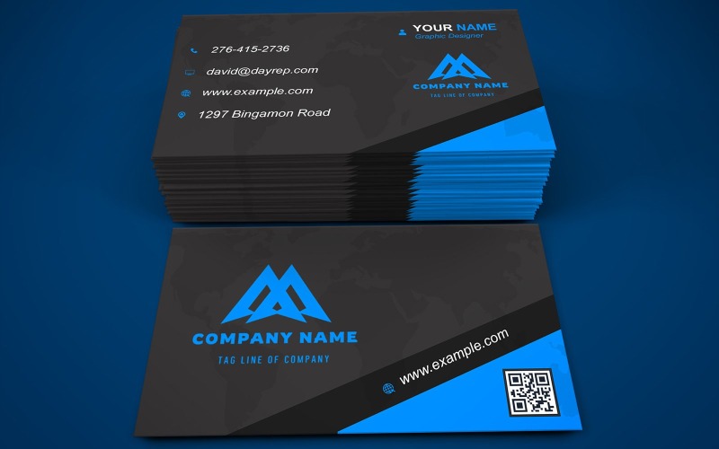 Business Card Template for Property - Dealers - Corporates - Customizable Designs - 690 Corporate Identity