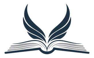 Book silhouette illustration
