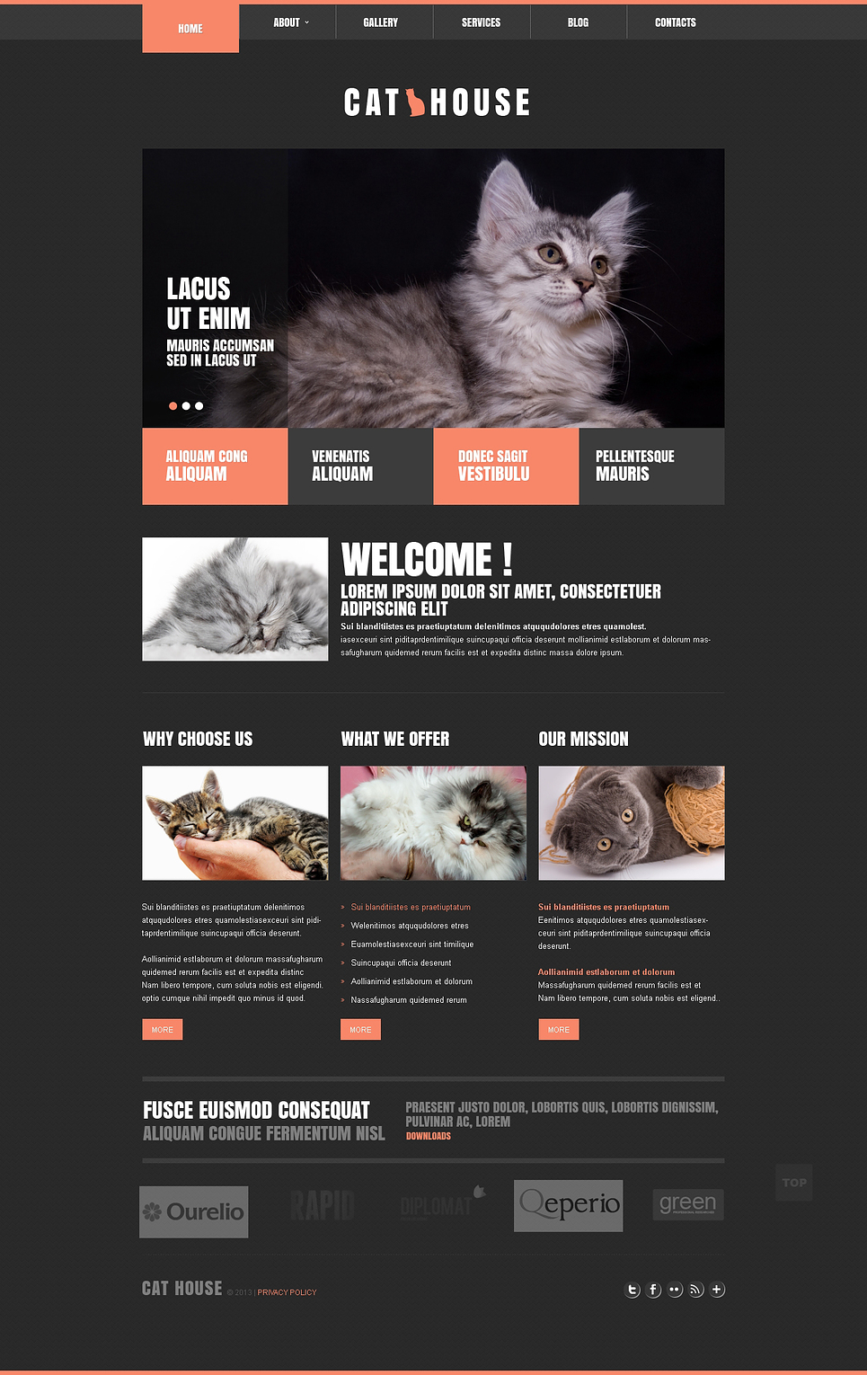 Cat Responsive Joomla Template New Screenshots BIG