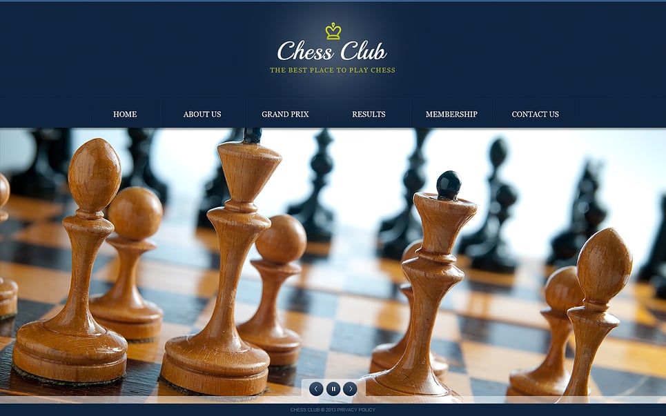 Chess Website Template New Screenshots BIG