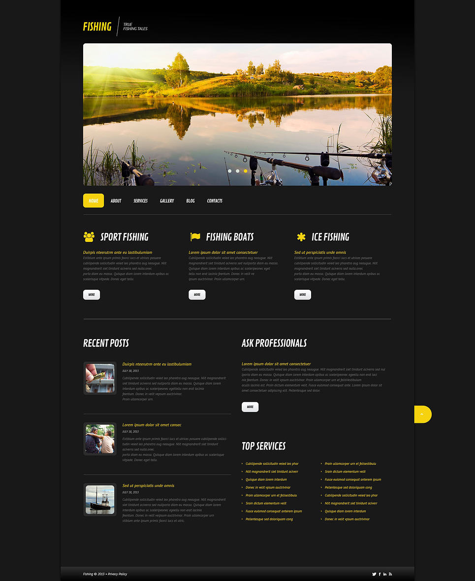 Fishing Responsive WordPress Theme New Screenshots BIG