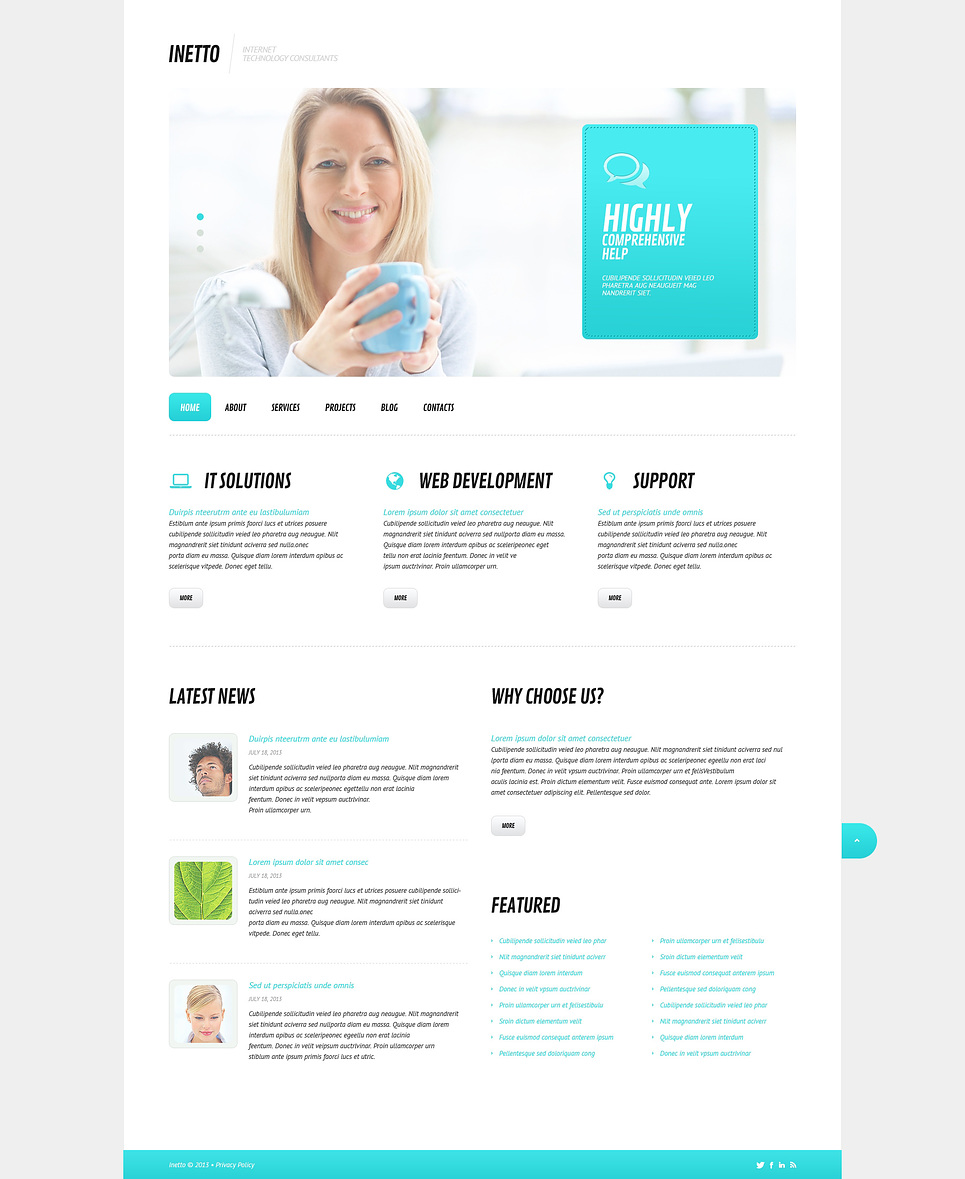 Internet Responsive WordPress Theme New Screenshots BIG